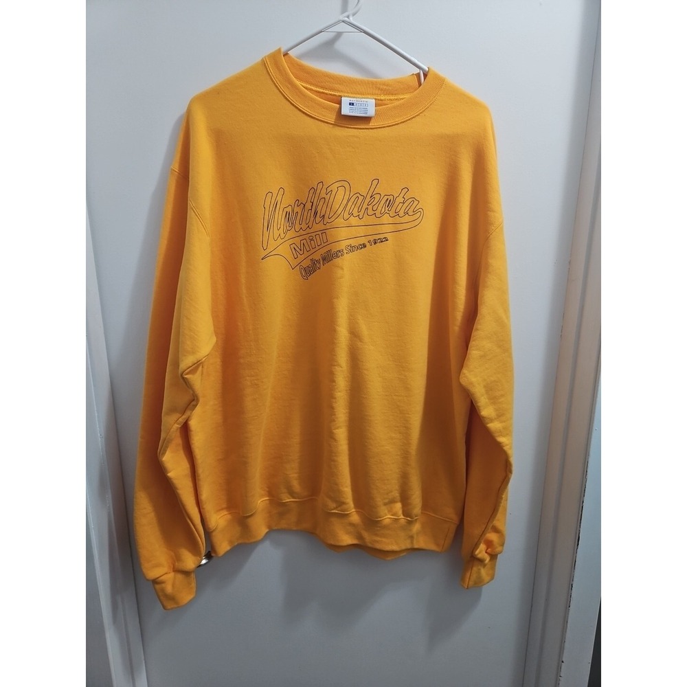 North Dakota Mill Co. 1922 Flour Champion Agriculture Gold Sweatshirt Eco Soft L